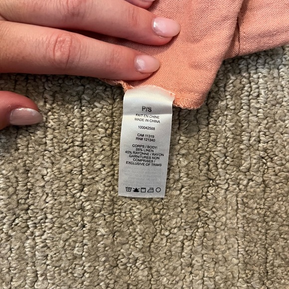 Linen Paperbag Skirt - Picture 3 of 5